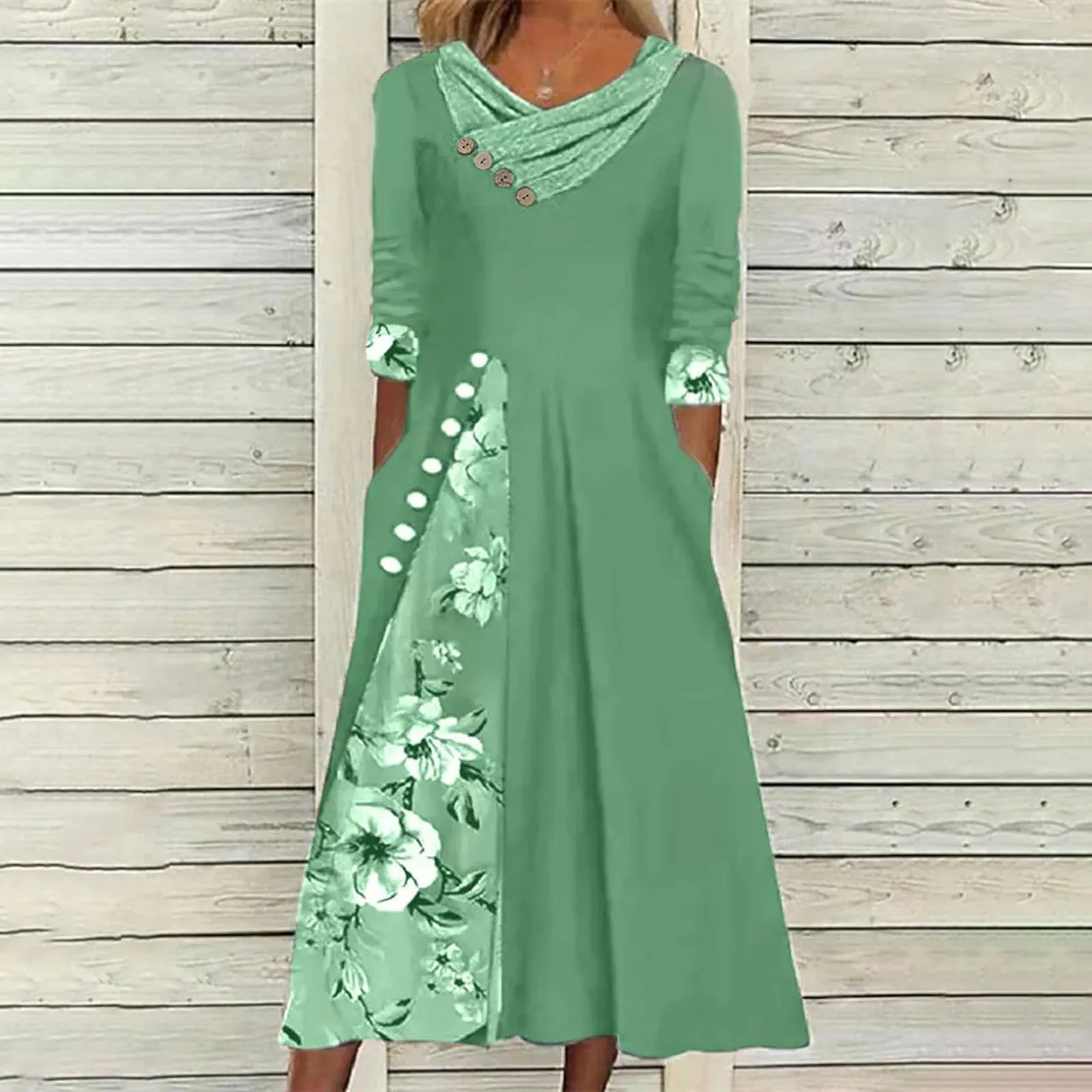 

Cute Summer Dresses Women Casual Summer Square Neck Short Sleeve Long Dress Holiday Dress Party Dress plus Size Women Casual