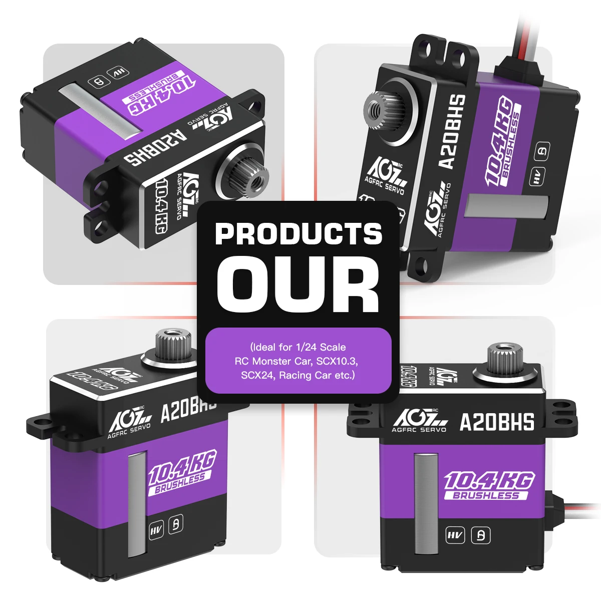 Бесщеточный сервопривод AGFRC A20BHS 10 4 кг быстрый скоростной цифровой микро