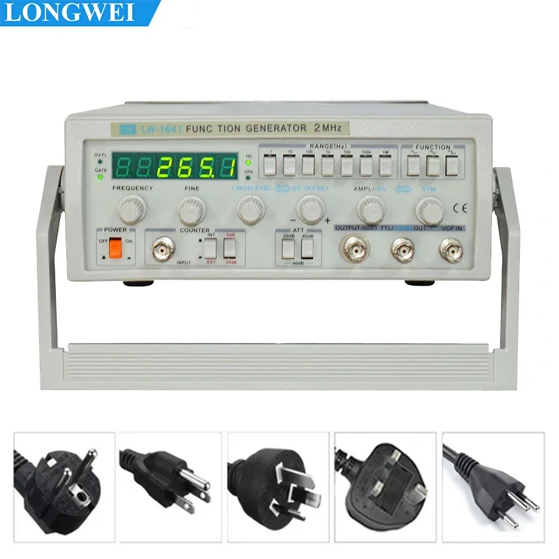 Longwei LW-1641 цифровой функциональный генератор сигналов аудиогенератор 0 1 Гц-2 МГц