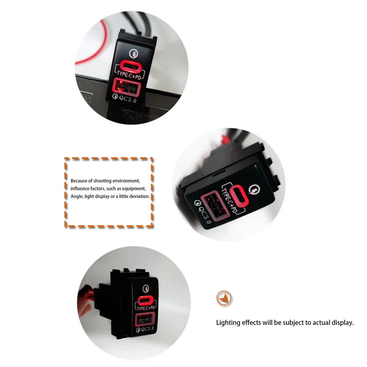 

Quick Charge Car Charger TYPE-C PD USB Interface Socket for Mitsubishi Outlander Lancer EX Pajero Sport ASX V73 V93 V97