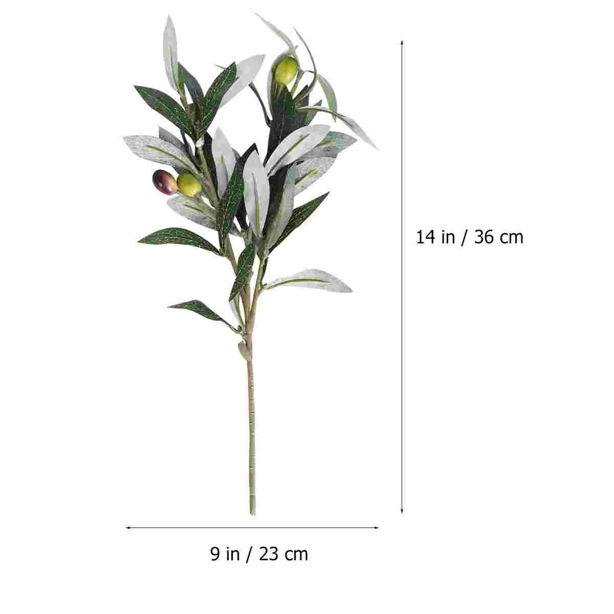 2 шт. имитация оливкового цвета ручной работы оливковой ветки декор для дома