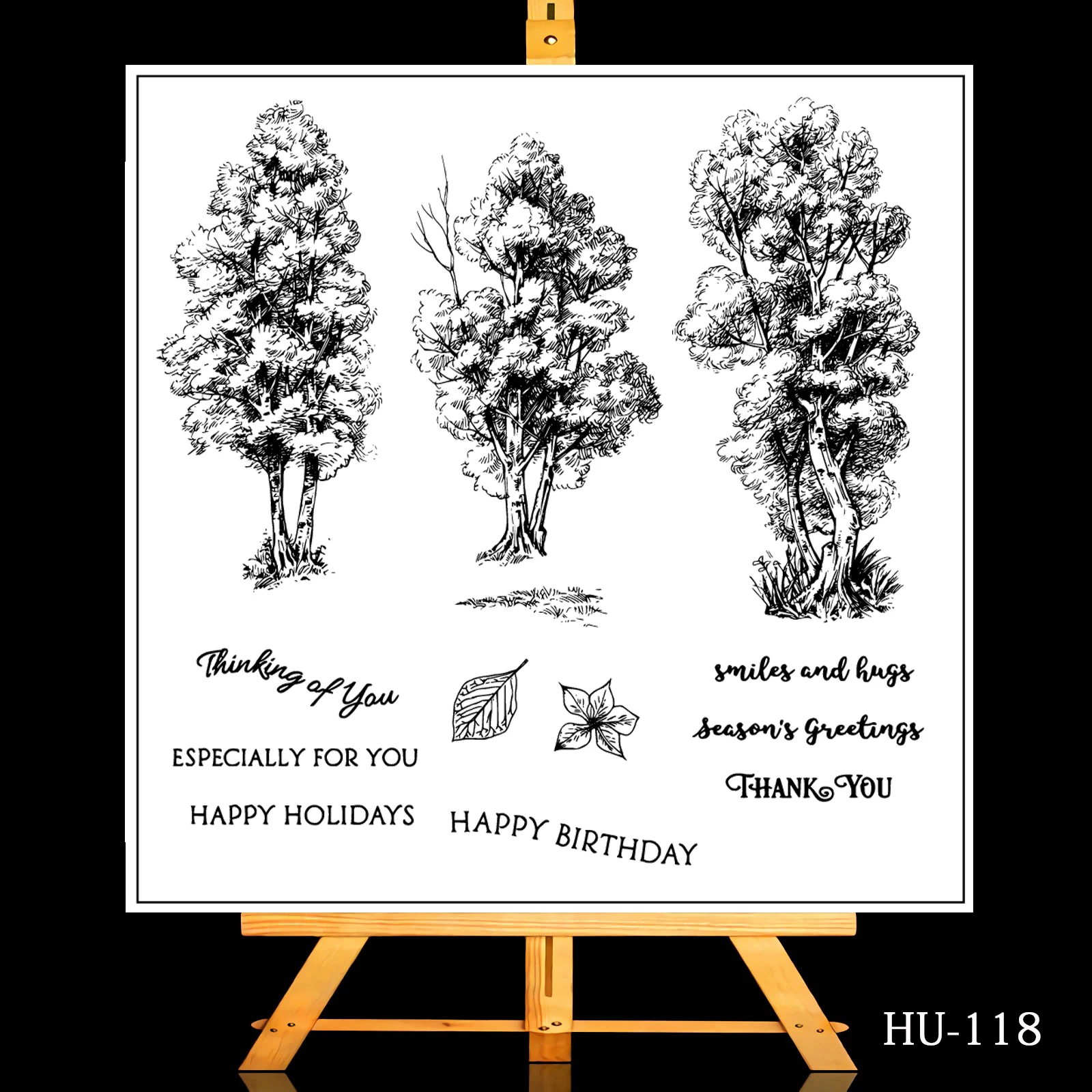 

Tree Clear Stamps Rubber Silicone Seal for DIY Scrapbooking Card Making Album Decoroation Crafts