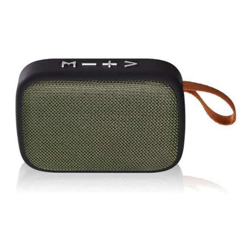 

Fabric Speaker Bluetooth Wireless Connection Portable Outdoor Sports Audio Stereo Support TF Card Mobile (Green)
