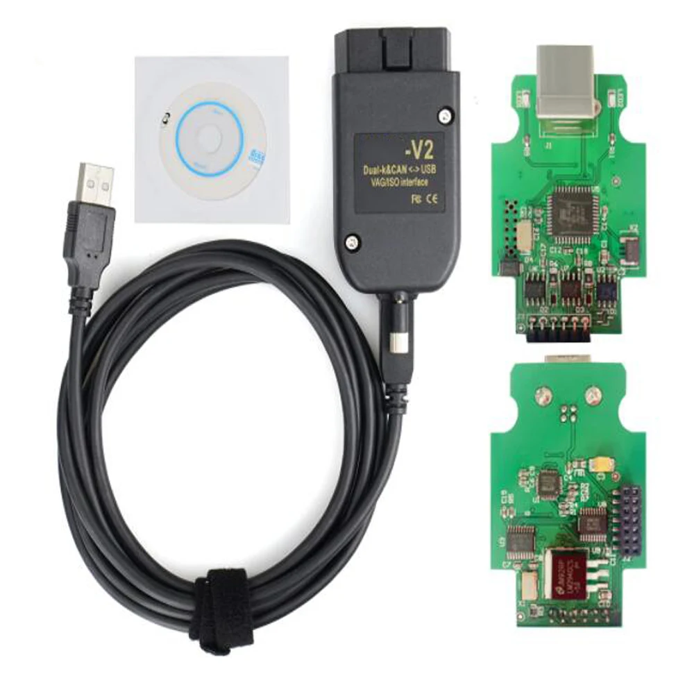 Автомобильный диагностический инструмент VAG CAN PRO VCP V5.5.1 FTDI OBD 2 OBD2 COM интерфейс 21 9