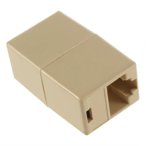 Professional Small Size RJ45 for CAT5 Ethernet Cable LAN Port 1 to 1 Socket Splitter Connector Adapter