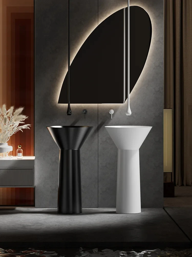 Скандинавский напольный колонный умывальник из нержавеющей стали для отеля