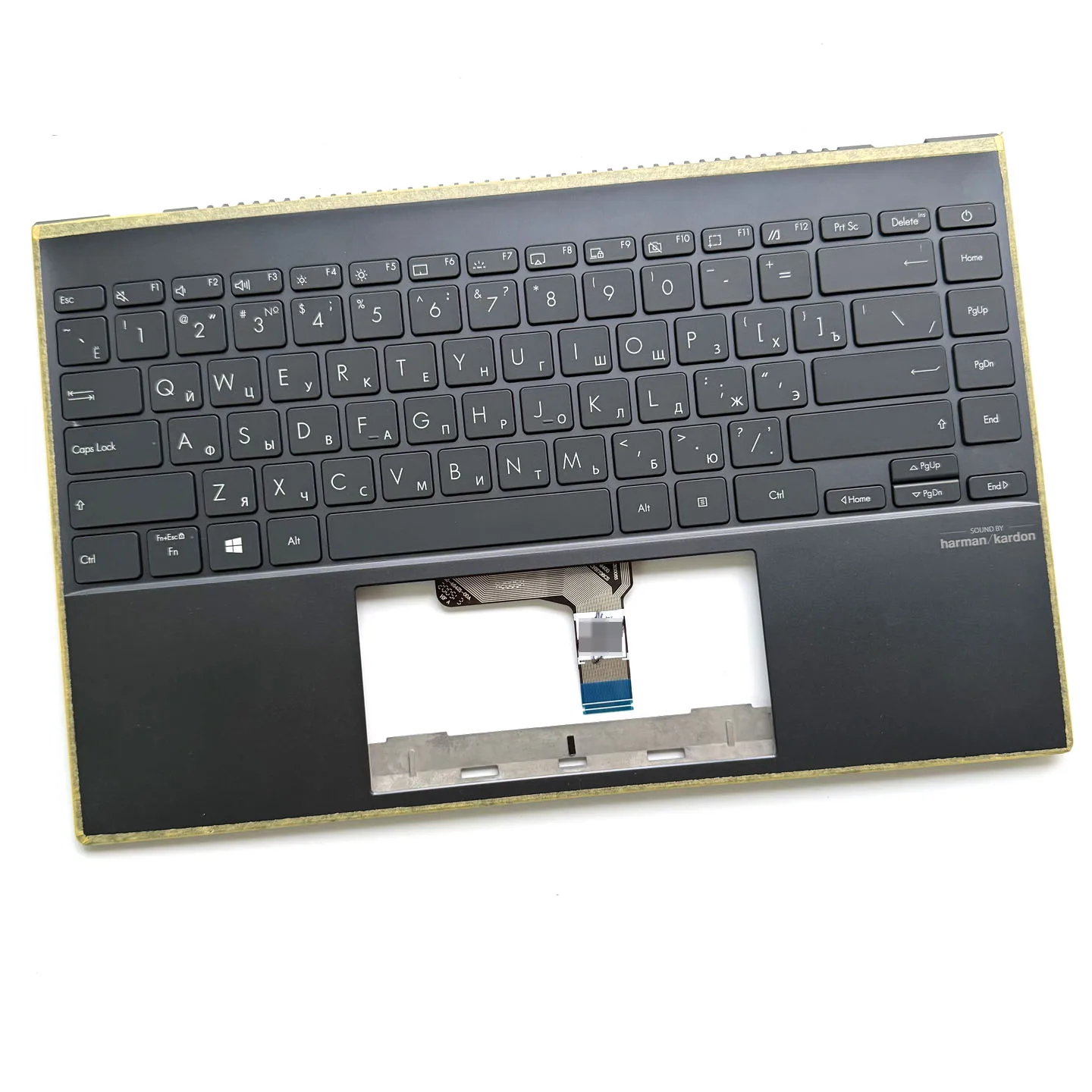 Фото Подходит для ноутбуков Lingyao 14 Zenbook UX425JA U4700JA: клавиатура, корпус C, корпус A, подставка для рук, клавиши, колпачки клавиш, кронштейн, кнопки, аксессуары, запчасти №4