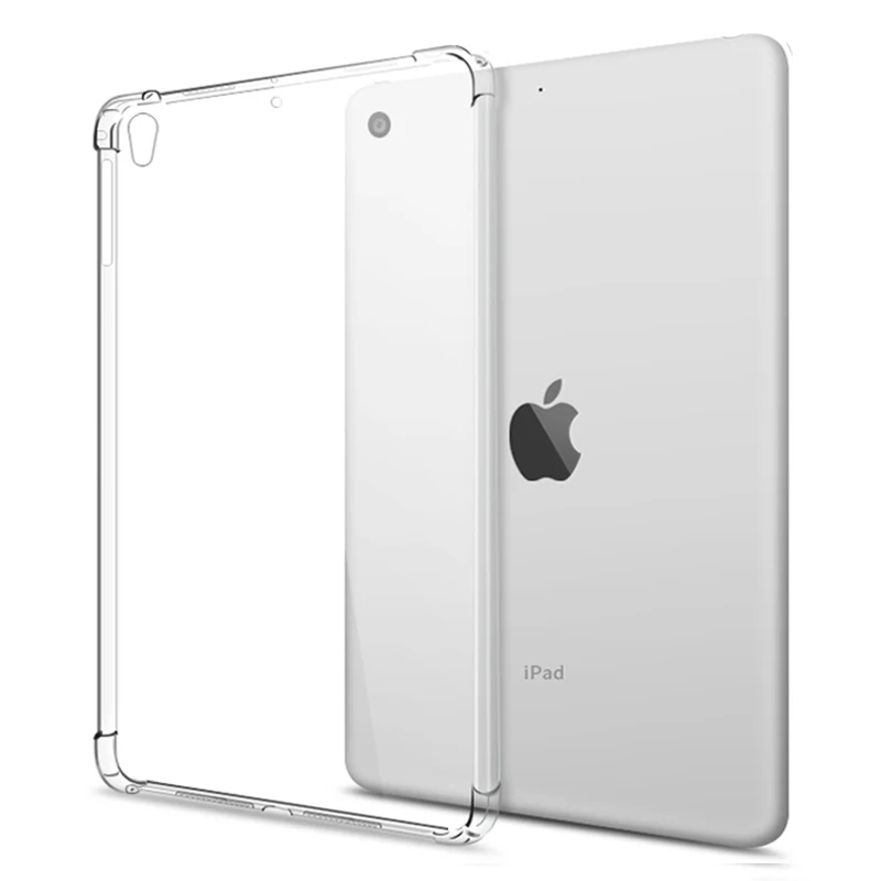

Противоударный силиконовый чехол для iPad 10,2 ''2021 2020 2019 iPad 7 8 9 th Gen 10,2, гибкий бампер из ТПУ, прозрачная задняя крышка