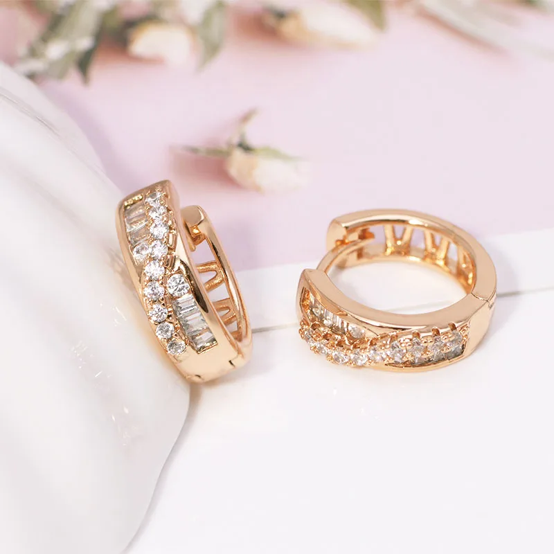 Оптовая Цена AAA + серьги-кольца с цирконом для женщин модные ювелирные изделия