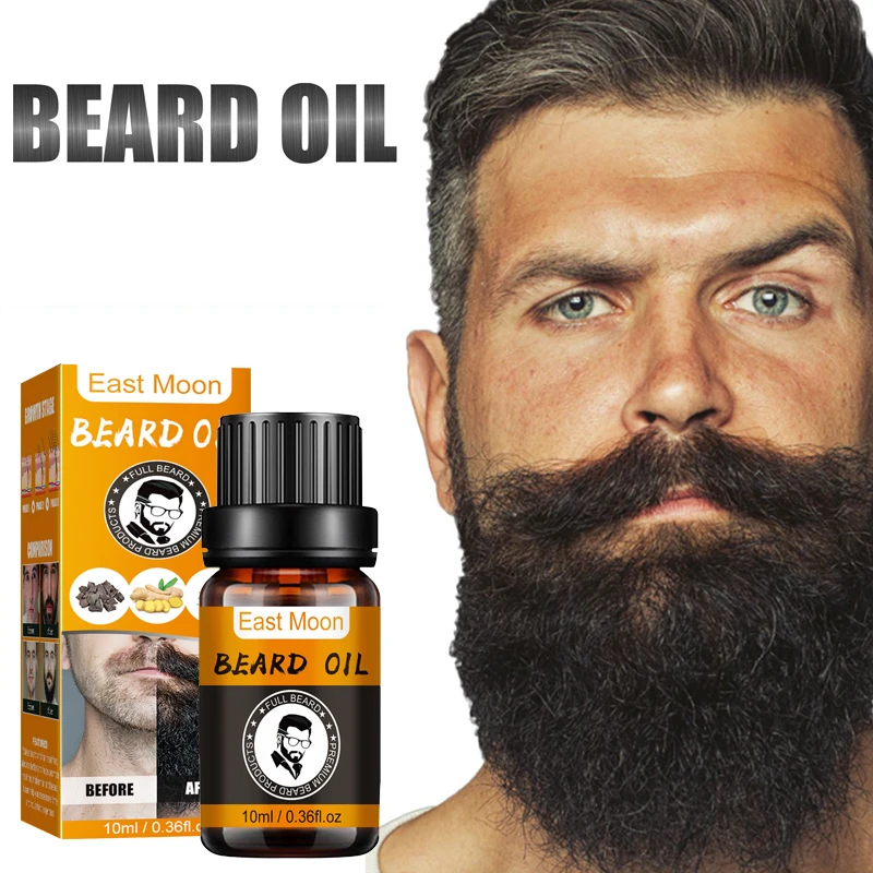 

Men's Beard Growth Essential Oil Nourishing Repairing Moustache Treatment Thicker Fast Growing Grooming Serum Products for Beard