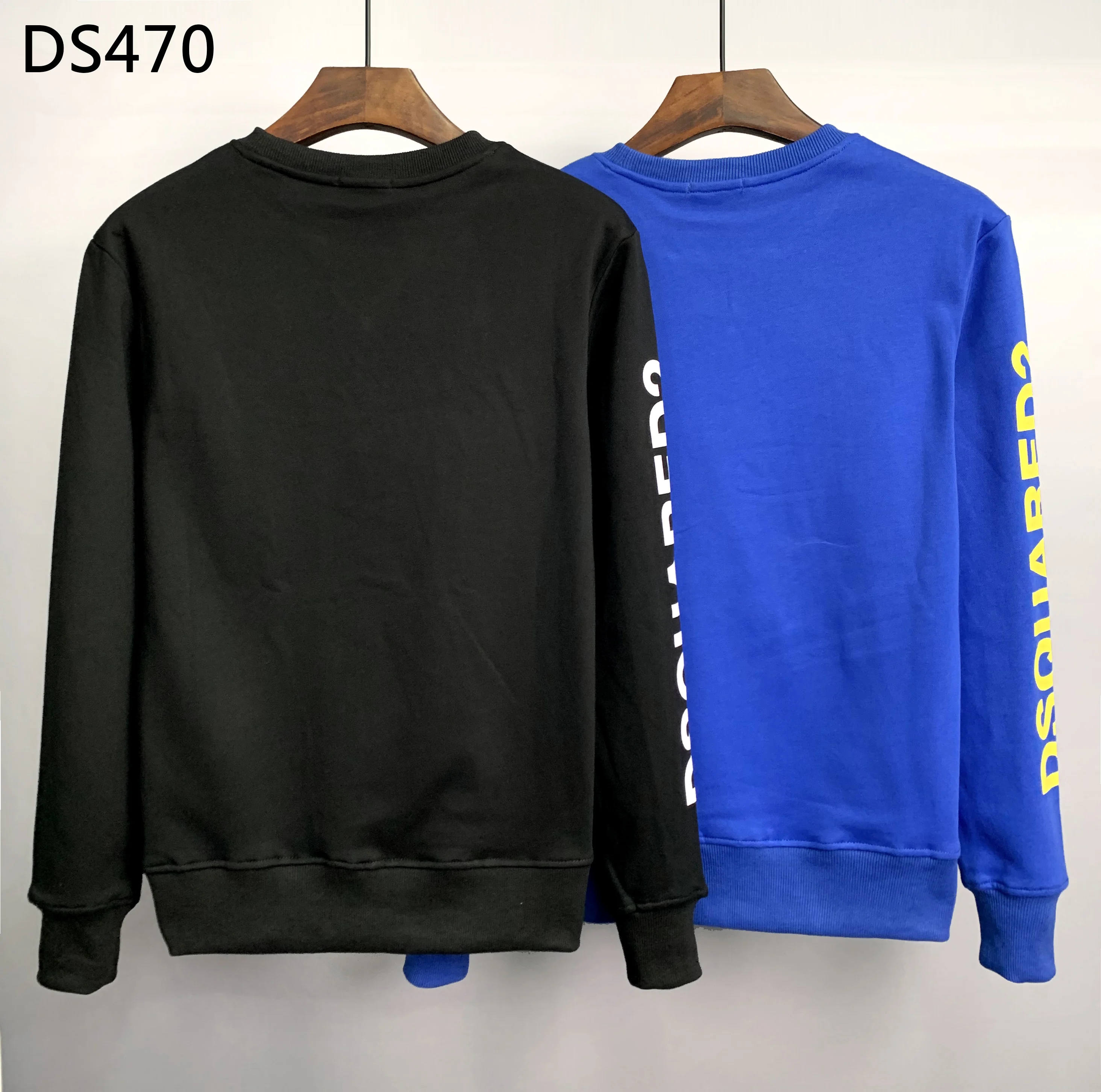 

Dsquared2 брендовая Осенняя мужская флисовая стильная толстовка мужская мода Повседневный свободный спортивный пуловер с принтом уличная парн...