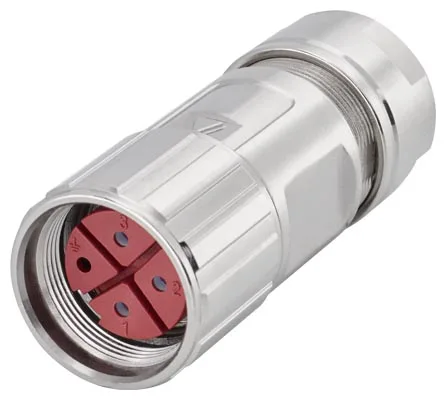 

Power connector straight for S-1FL6 HI 4-pole insulator Union nut 4x socket contact (1-2.5 mm2) For 6FX2003-0LL13 6FX20030LL13