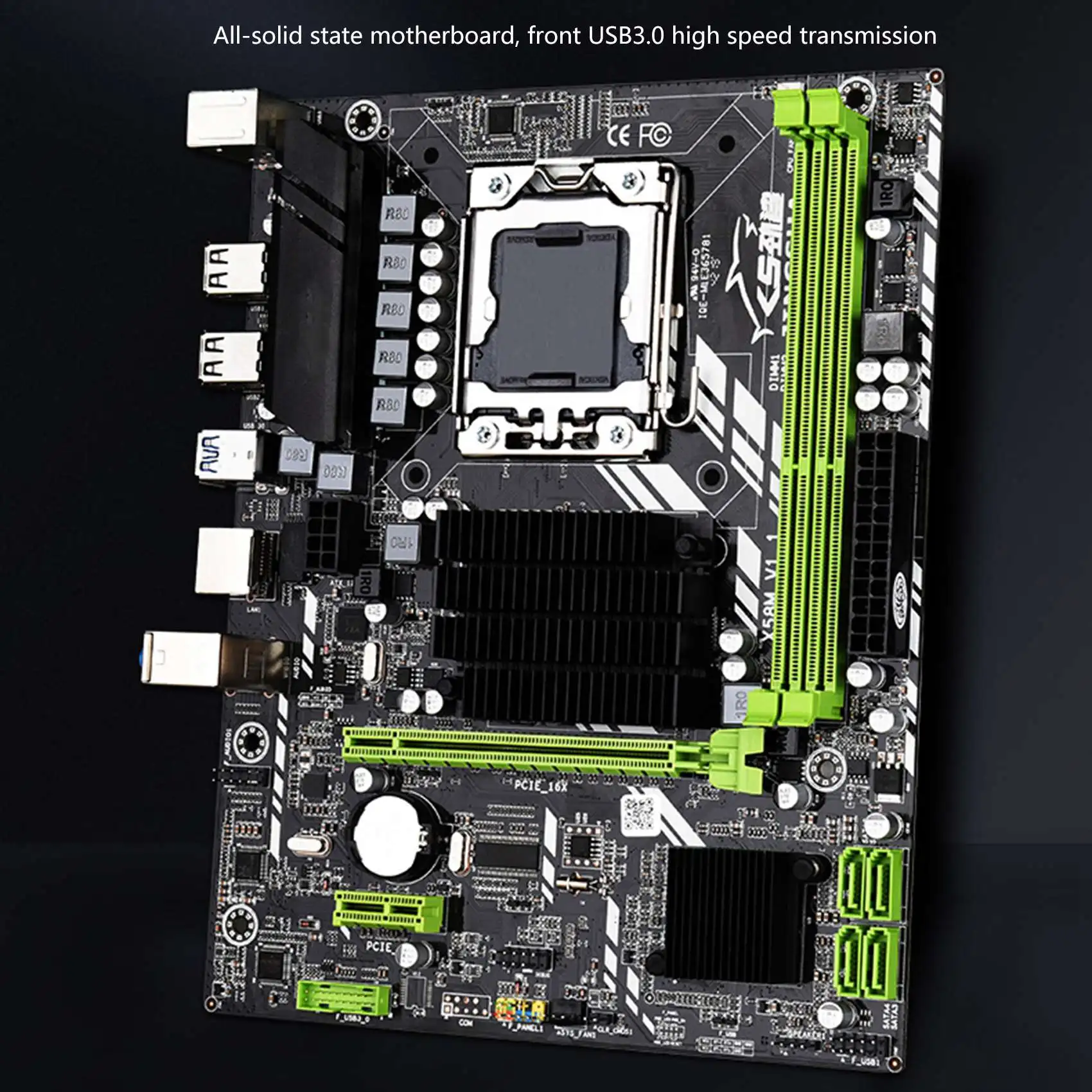 H58M Компьютерная материнская плата, поддерживающая процессор LGA1356, 1366-контактный процессор Xeon CPU X5650 5670 полный набор игровых материнских плат.