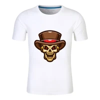 mens t shirt in summer 100 cotton t shirt short sleeves in spring skull head high quality custom graphic text