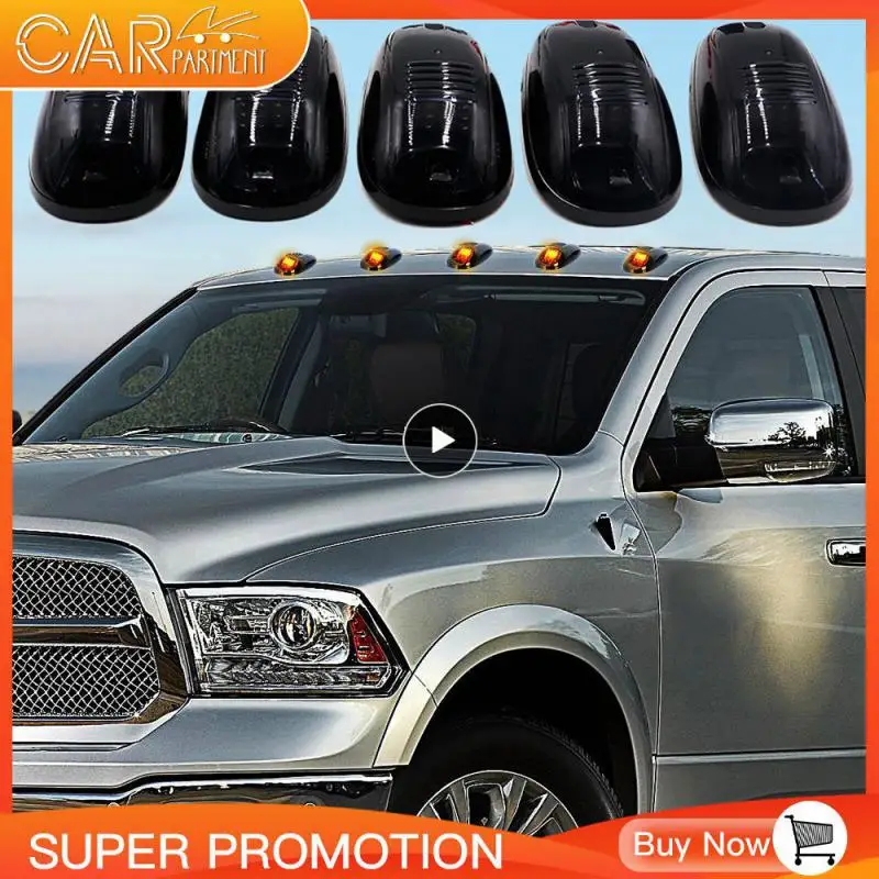 

Liplasting/set White 12-LED Front&Rear Holes Marker Lights Smoked Cover Car Lights For DODGE RAM 2003-2016