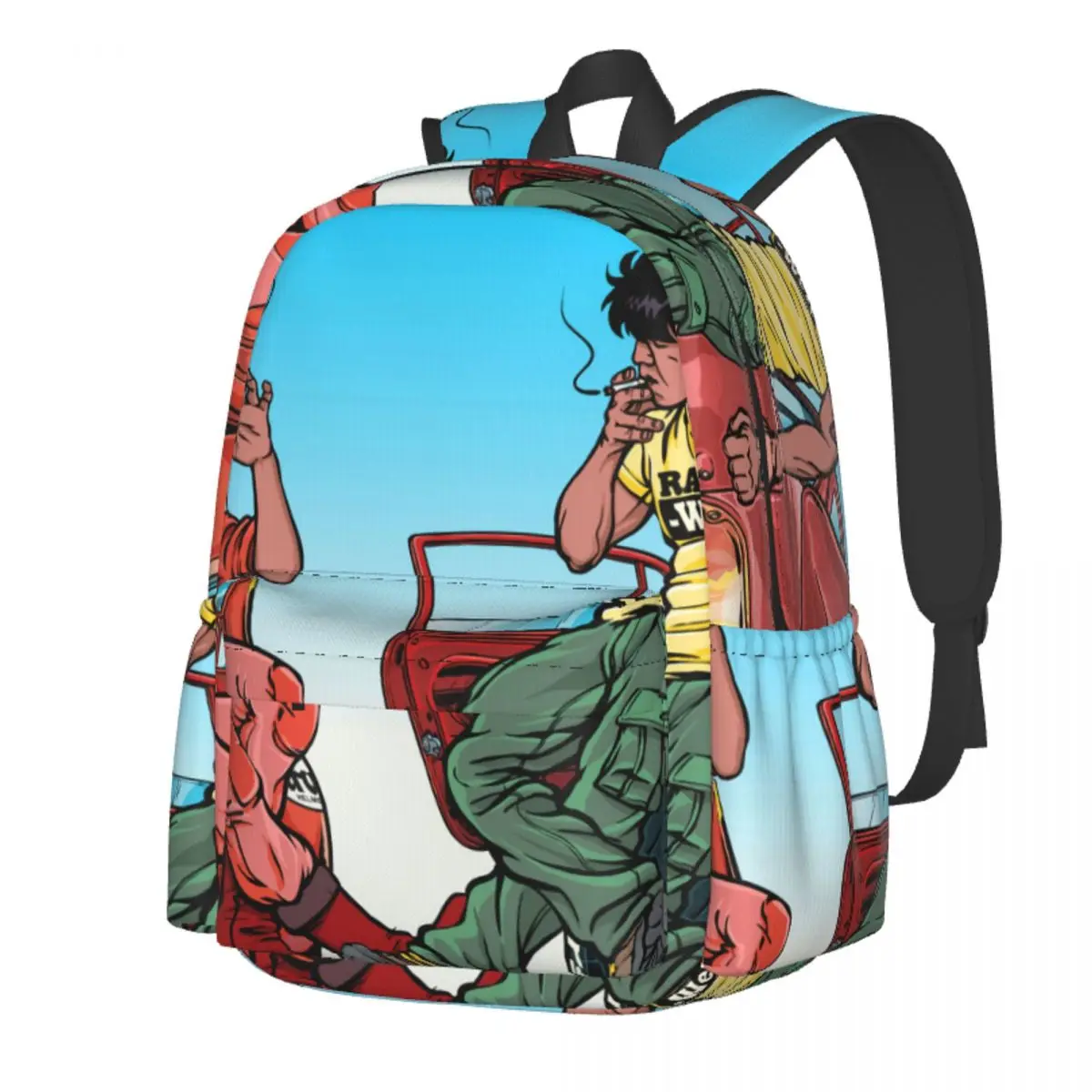 

Akira Kaneda Backpack Rauh Welt Smoking Unisex Polyester University Backpacks Pattern Aesthetic School Bags Rucksack