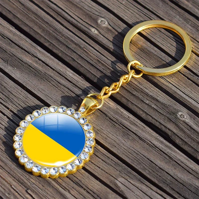 Брелок для ключей флаг Франция Испания Канада Великобритания США Бразилия