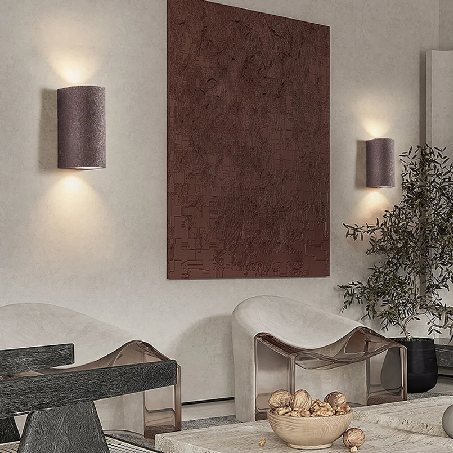 

Минималистичные настенные светодиодные лампы в скандинавском стиле Wabi-Sabi, настенные светильники для гостиной, коридора, домашний декор, пр...