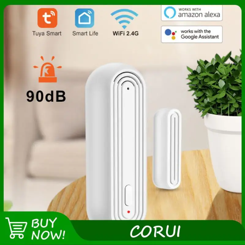 

Tuya Smart WiFi Door Sensor Smart Door Open/Closed Detectors Wifi Window Sensor Smartlife APP Work With Alexa And Google Home