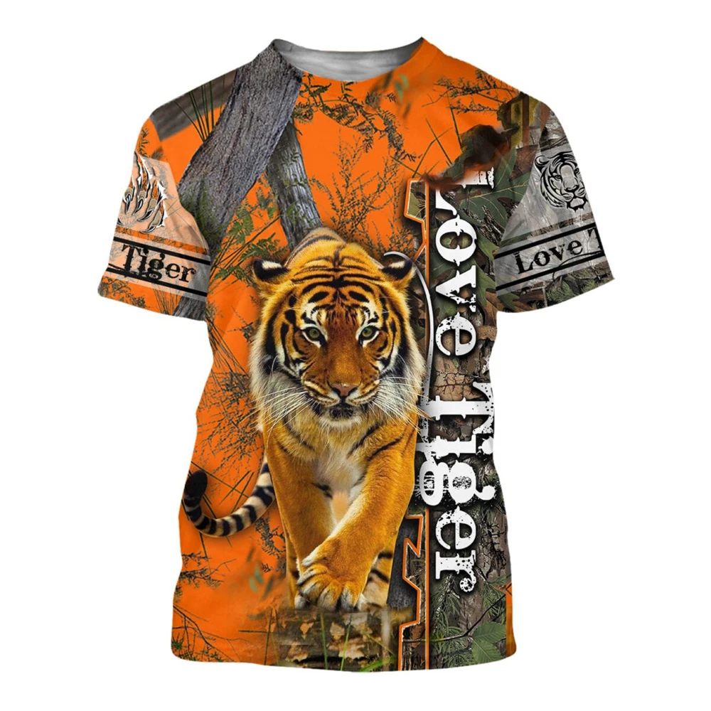 

CLOOCL Men T-shirt 3D Graphics Animal Fierce Tiger Printed Women Shirt Short Sleeve Fashion Streetwear Fashion Summer Cozy Tops