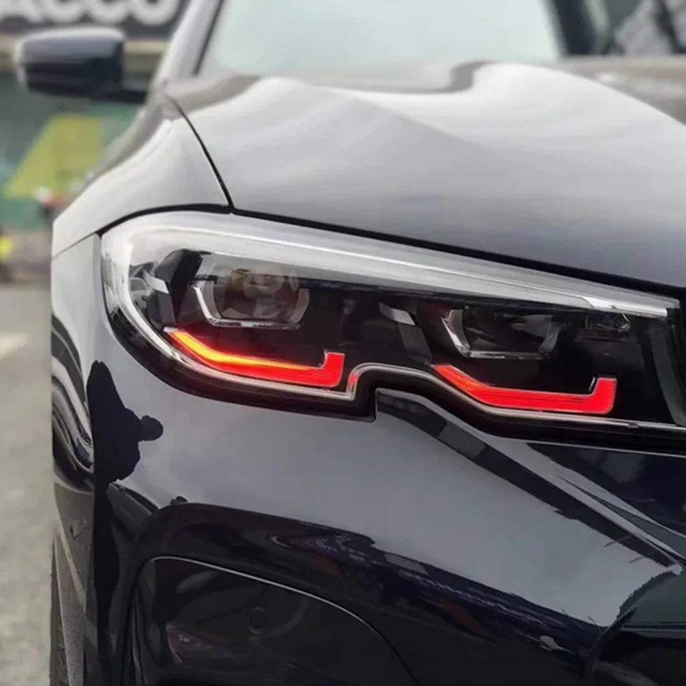 Светодиодные панели Red Angel Eyes DRL для BMW G20 G21 330e 320i 330i M340i 2019-2021 CSL Ice Blue Yellow Daylight EURO USA
