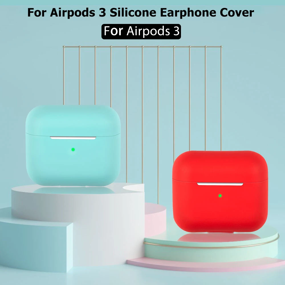

Простой чехол для AirPods 3, чехлы с защитой от падения для Apple AirPods 3, мягкий силиконовый чехол для Air Pod 3 2021, новые чехлы для наушников