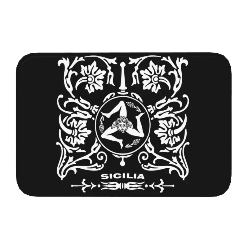 Пользовательский Сицилия любовь тринацрия Логотип Дверной Коврик Вход Кухня