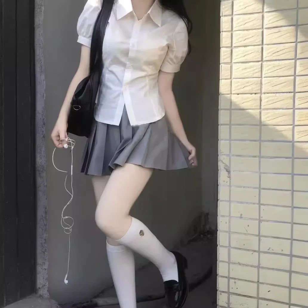 Оригинальная униформа Jk в консервативном стиле женская рубашка с коротким