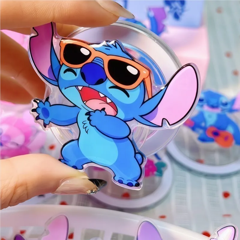 Фото Корейский милый мультяшный держатель-подставка Stitch Griptok для телефона с магнитом MagSafe для iPhone 16 15 14 17 Pro, Samsung. Отличный подарок. №2