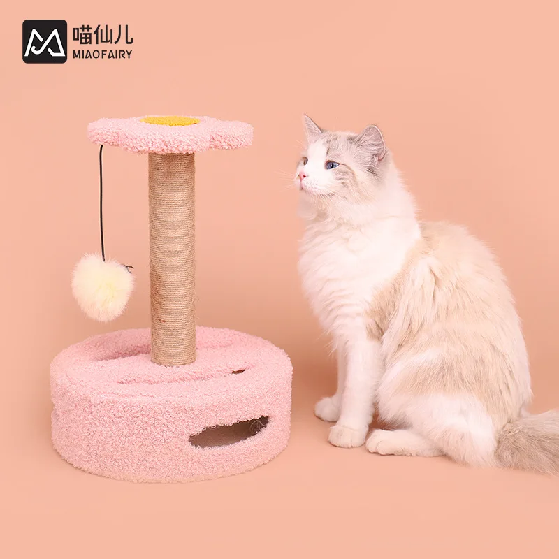 

Small cat climbing frame cat nest climbing frame cat toy sharpening claw cat jumping platform sisal post cat scratching post