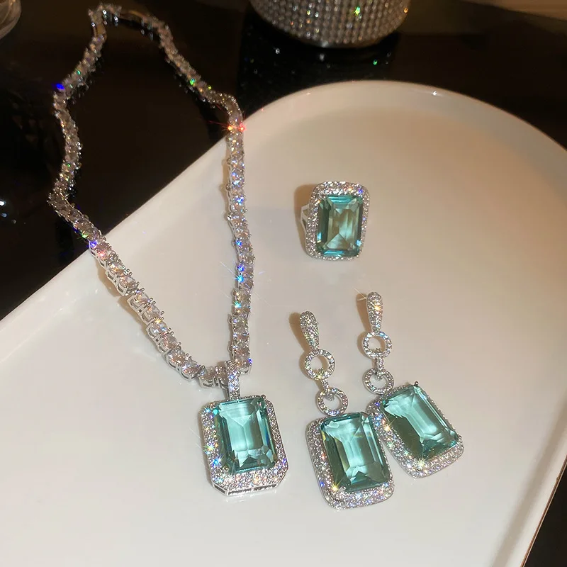 

Minar Textured Sparkly Rectangle Crystal CZ Cubic Zircon Strand Beaded Necklaces Tennis Choker Necklace for Women Party Jewelry