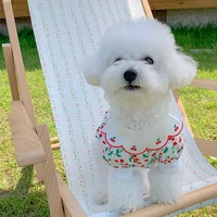 lotus leaf collar puppy dress summer pet teddy suspender skirt than bear fruit clothes pomeranian cool clothes thin dog clothes