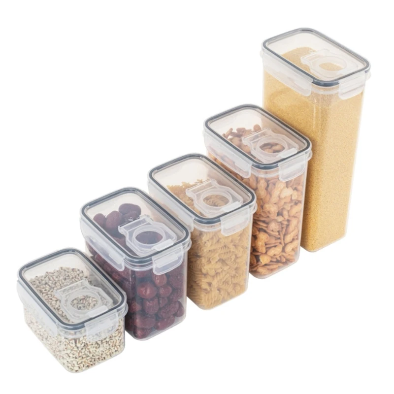 

5xHome Multifunctional Plastic Food Containers Refrigerate Food Storage Box
