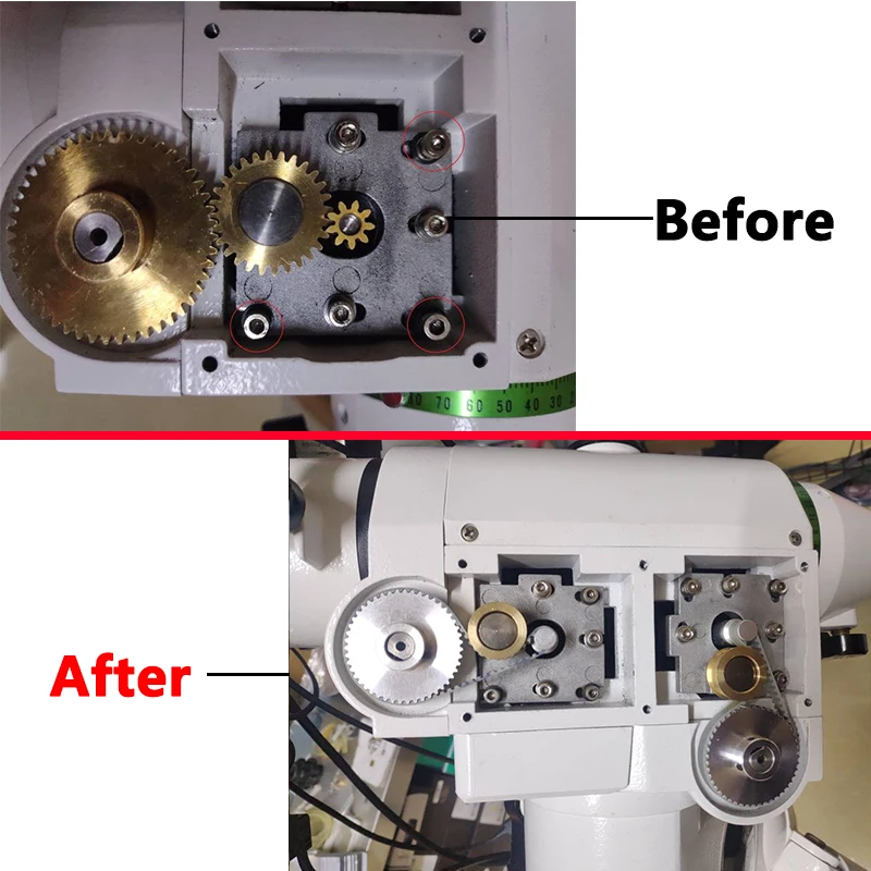 Комплект мода Riem для Sky-Watcher HEQ5 Pro Telescoop Equatoriale Mount Diy-Deze Mod Kit Vervangt De Spur gear Drive Trein Met Riemen