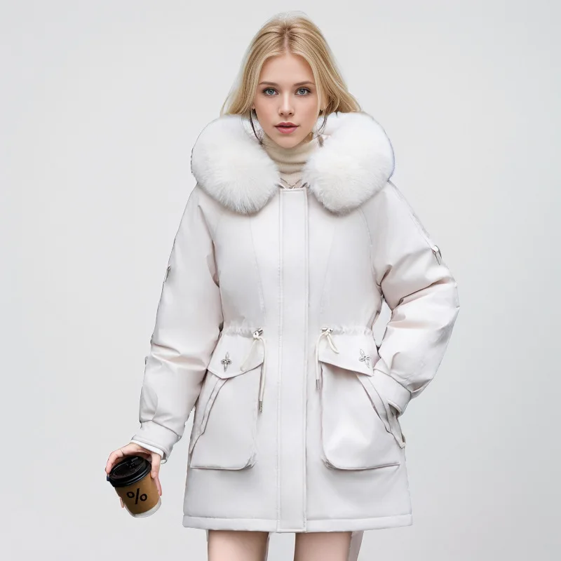 Женские зимние парки из хлопка