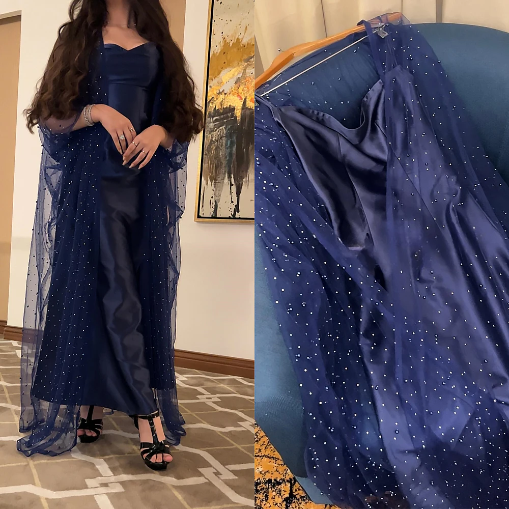 

Платье для выпускного вечера, модное строгое платье на тонких бретельках, палантин в пол, атласные вечерние платья с блестками, официальное платье