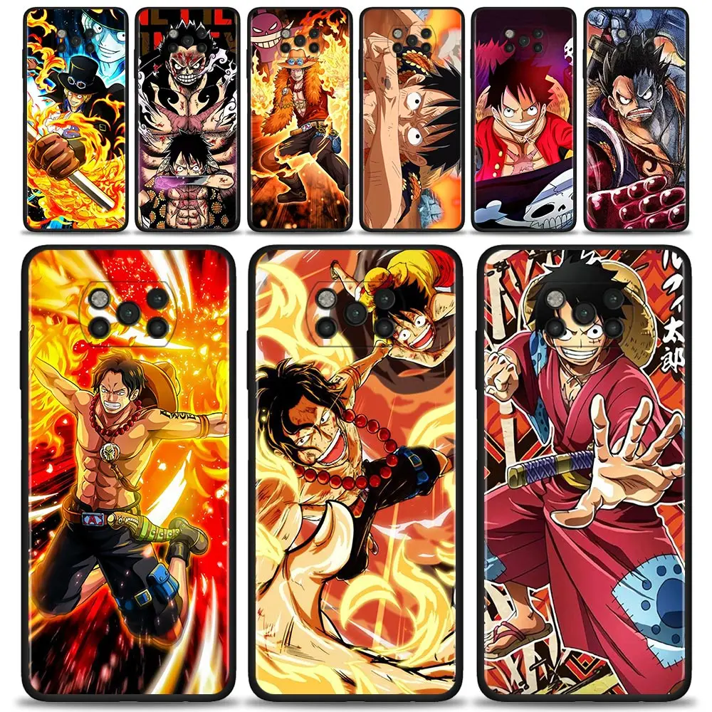 

Phone Case For Xiaomi Poco X4 X3 NFC M3 M4 Pro F3 Pocophone F1 for Mi 12 11T 10T Pro 11 Lite 9T Note 10Lite Capa One Piece Luffy
