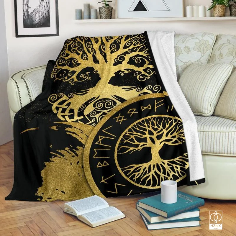 

Bohemian Tree of Life Blanket Warm Fluffy Soft Custom Made Throw Blanket for Bedding Decorative Sofa Bedspread In The Bedroom