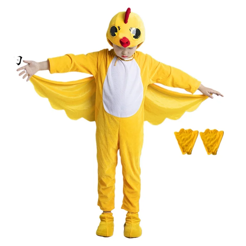 Новые детские костюмы для шоу животных на Хэллоуин Сова Орел Ворона попугай