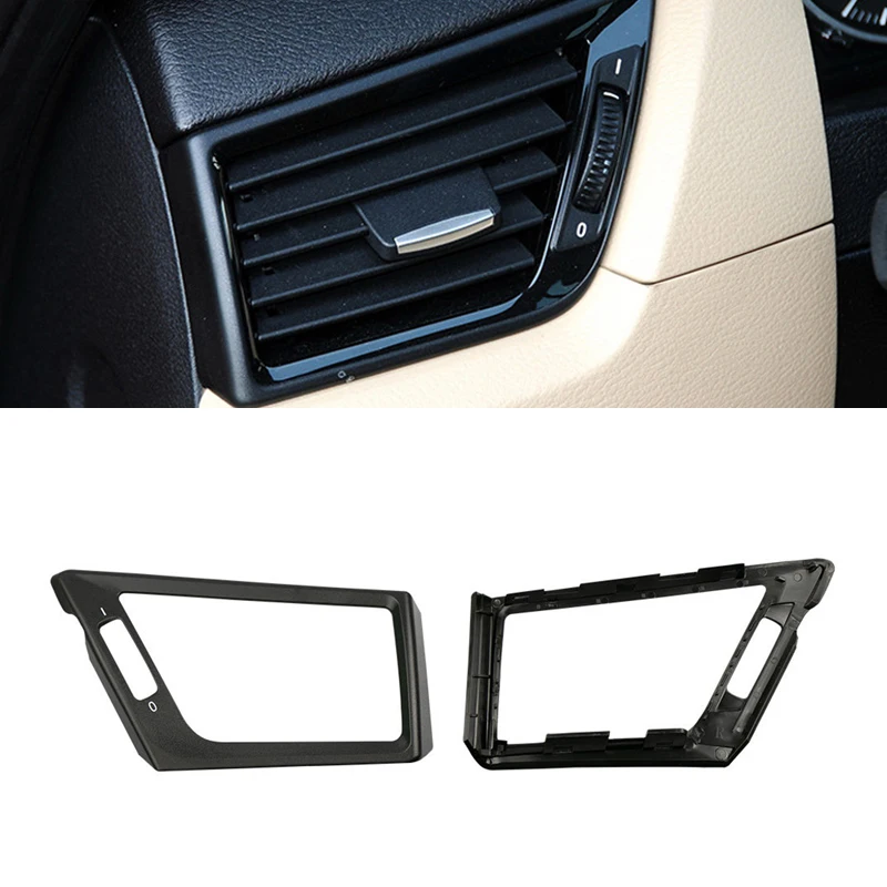 

LHD RHD Piano Black Front Air Vents AC Outlet Panel Chrome For BMW X1 E84 2010-2016 64222991233 64222991234