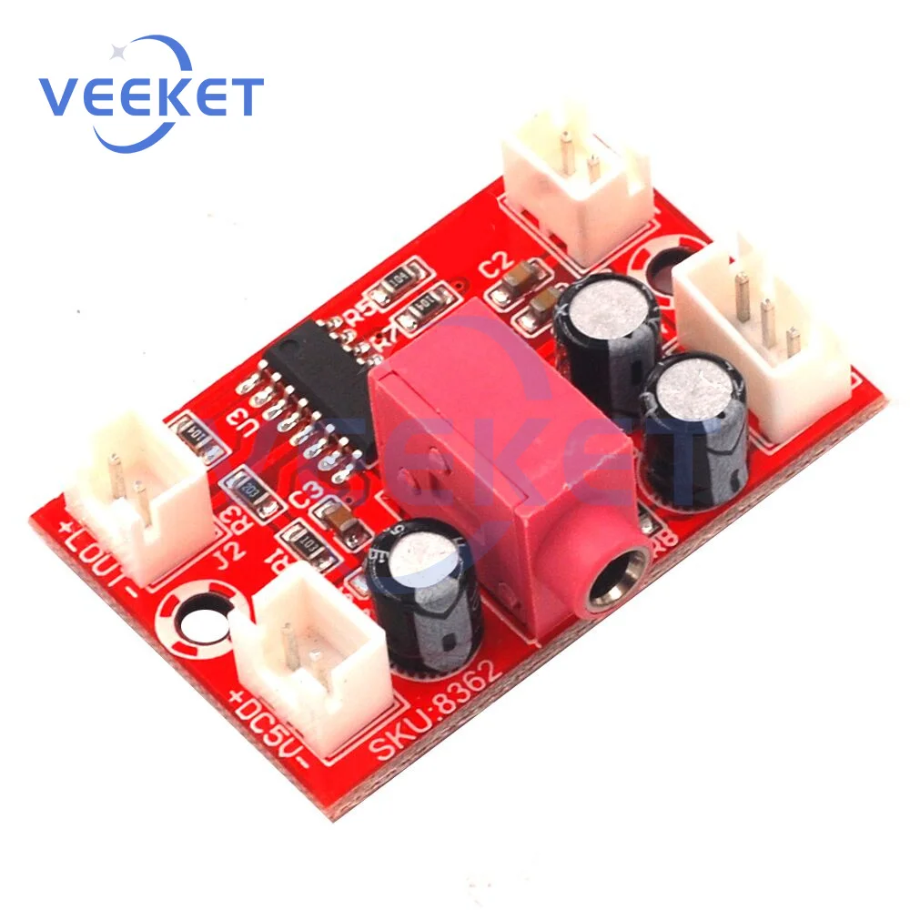 

1PCS LM4863 Fever 5V Mini Amplifier Board 2x3W Binaural HiFi Amp Plate Charger Powered DIY