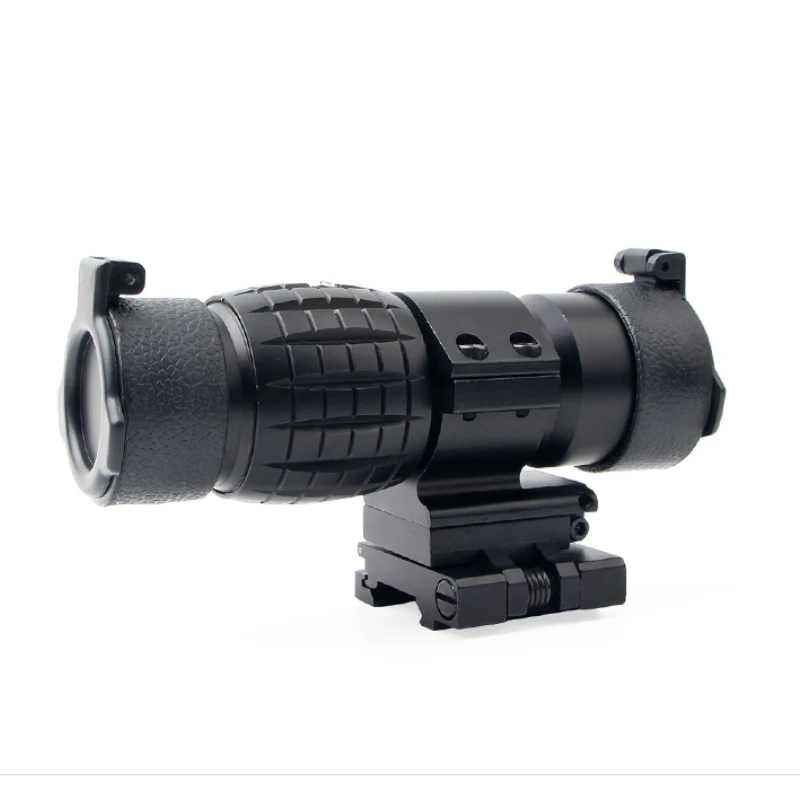 

Red Dot Rifle Sight 3x Magnifier Tactical Compact Scope Sigh with Flip UP Mount Side Picatinny Airsoft Rail Mount hunting weapon