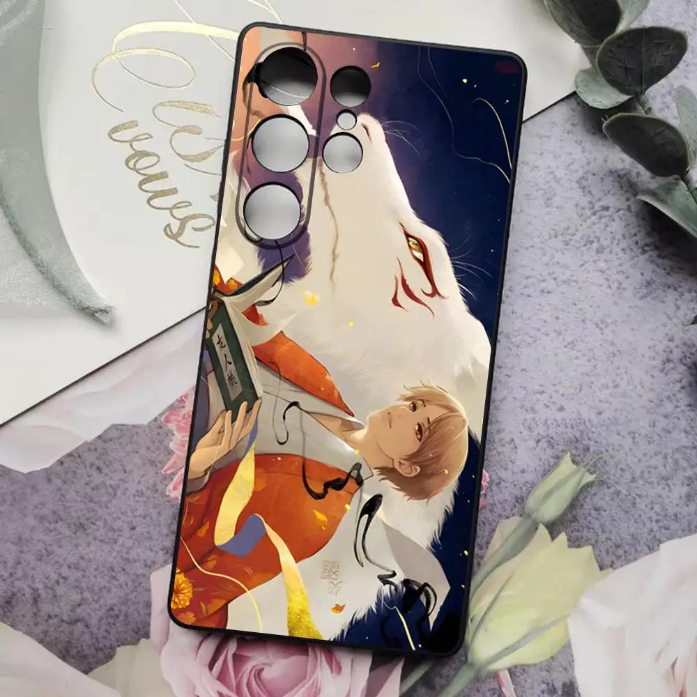 Фото Чехол для телефона Natsume Yuujinchou Cat для Samsung S25 Ultra S24 S23 S22 S21 S20 Plus Fe Galaxy A54 A53 A34 A25 A16 A14 Cover №5