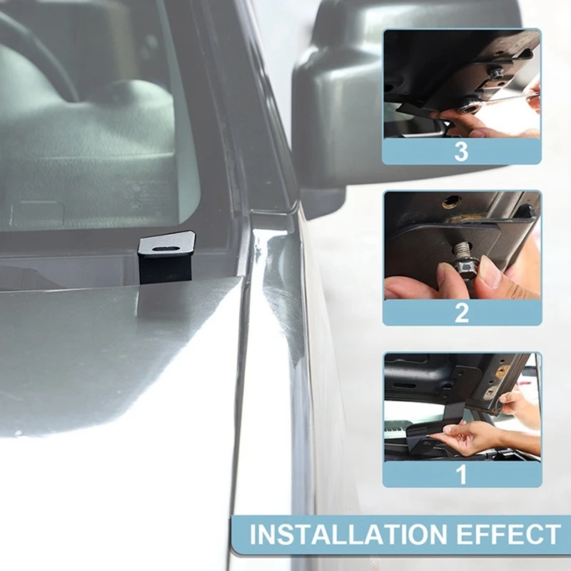 1 PCS Car Engine Hood Work Light Mounting Bracket Holder Replacement Parts For Suzuki Jimny 2007-2017 Exterior Accessories Left