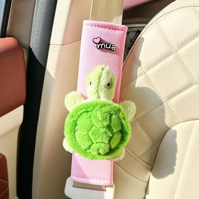 

Новый милый маленький ремень безопасности в виде черепахи, наплечная подушка для автомобильного ремня безопасности, протектор на плечо, автомобильные аксессуары, защита для внутреннего ремня безопасности