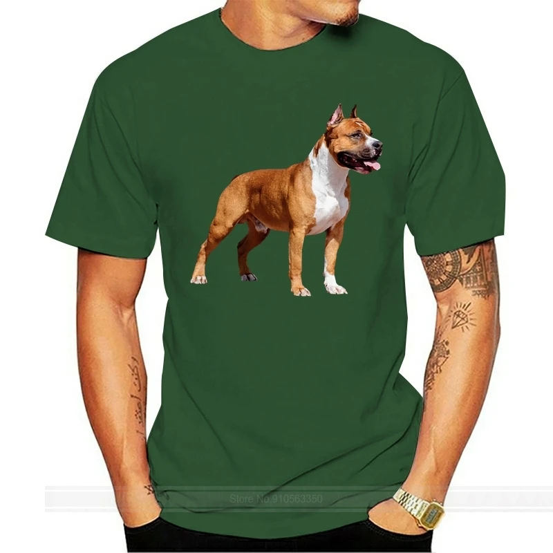 

American Staffordshire Terrier Amstaff T Shirt 100% Cotton Designing Comical Spring Autumn Graphic Plus Size 3xl Costume Shirt