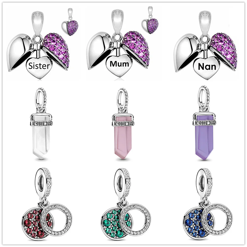 Новый кулон в виде сердца из серебра 925 пробы с гравировкой подходит для