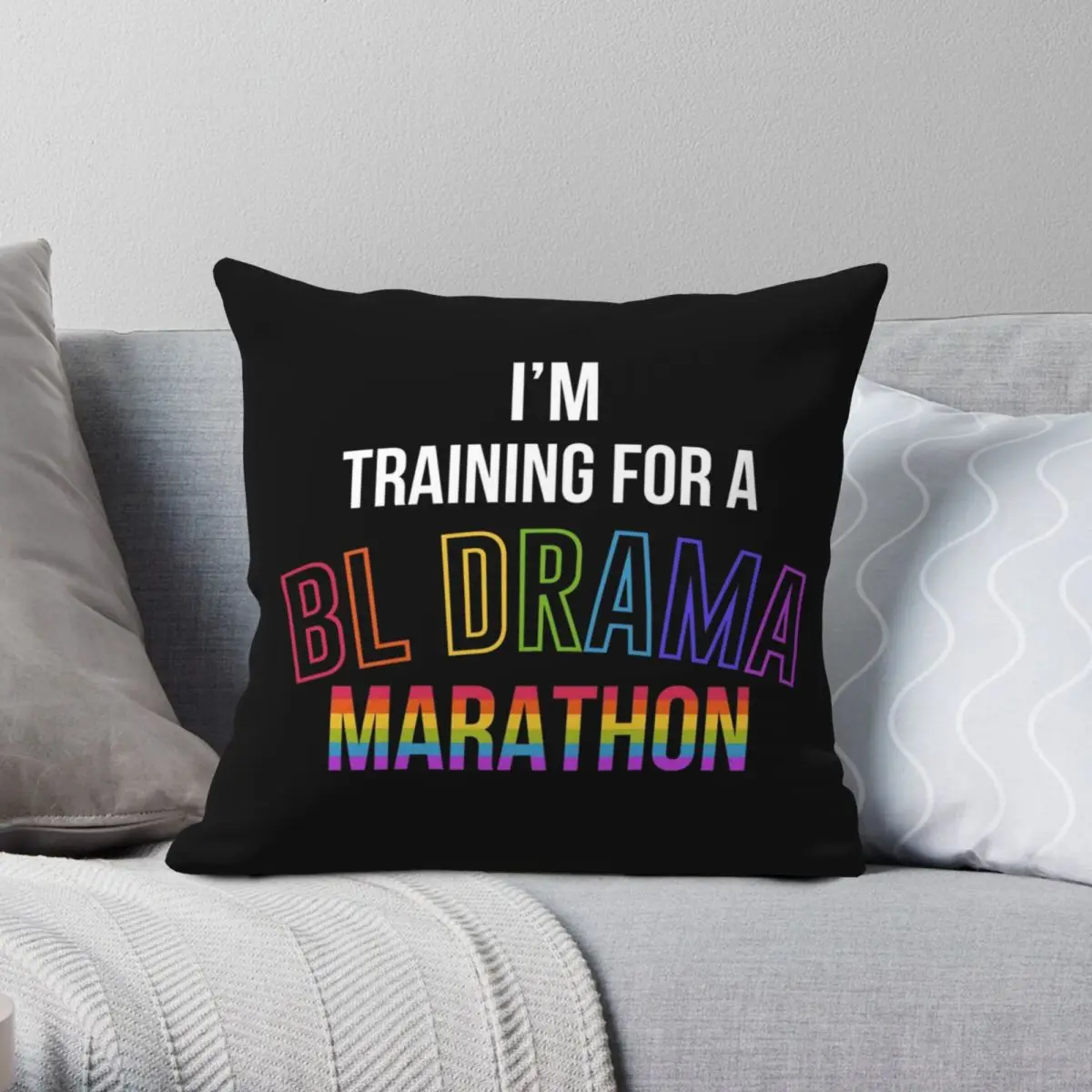 

Наволочка I'm дрессировка для A BL Marathon, квадратная, полиэстер, лен, бархат, узор, молния, Декор, автомобильная наволочка