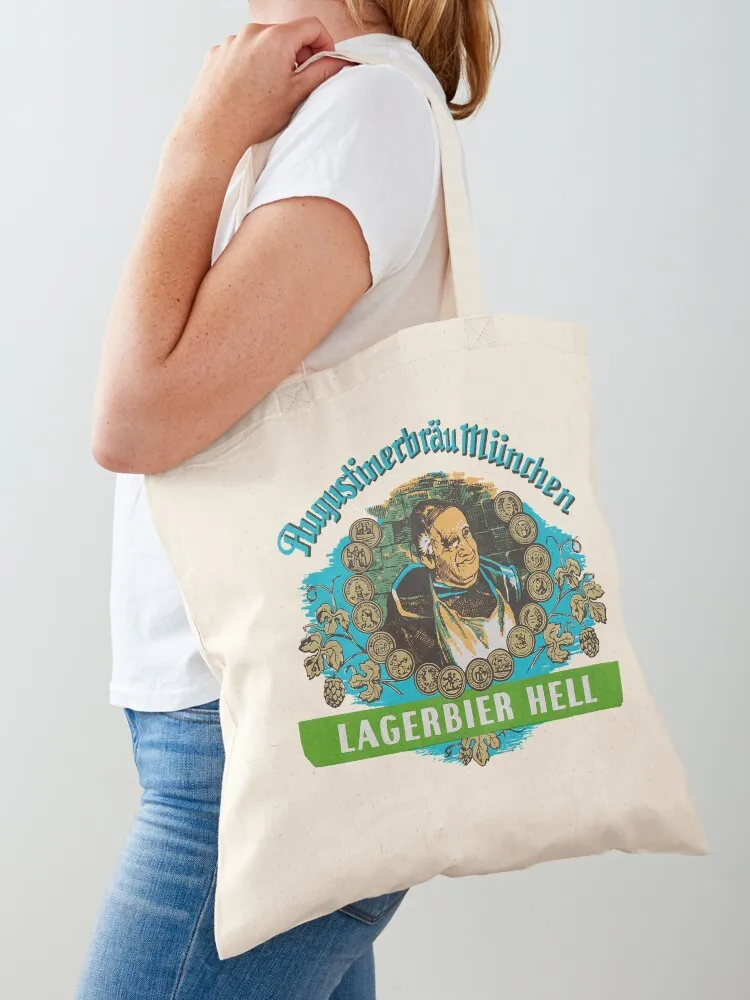 Augustiner Munich Beer...Lagerbier Hell Классическая большая сумка для женщин Холщовая сумка-тоут
