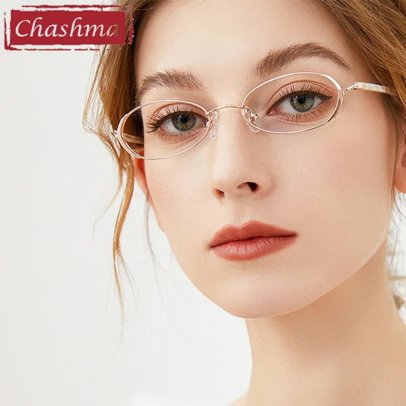 Женские ультратонкие очки Chashma маленькие по рецепту оптические линзы высокой